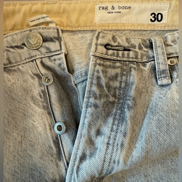 rag & bone Maya High-Rise Ankle Straight Jean - Picture 5 of 6